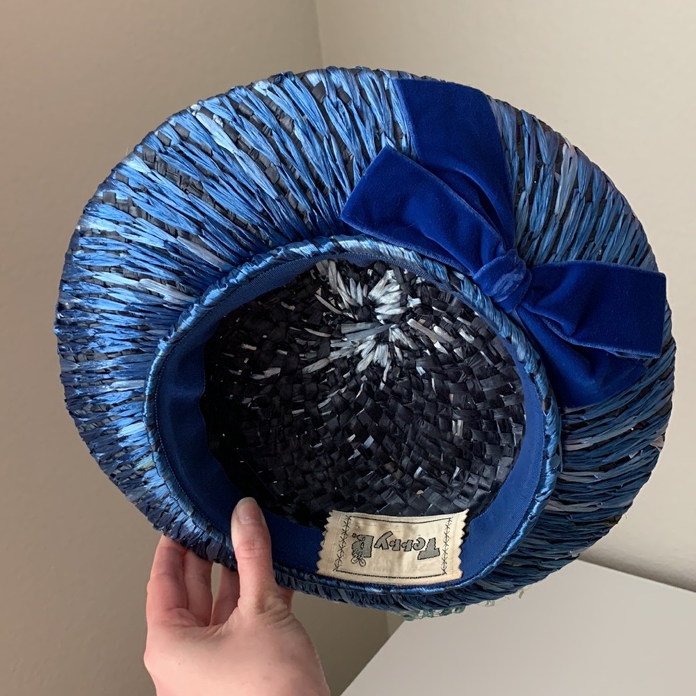 Vintage Woven “The Starry Night” Blue Hat